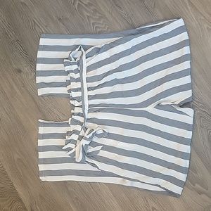 American Eagle Wide leg striped paperbag waist pants sz M